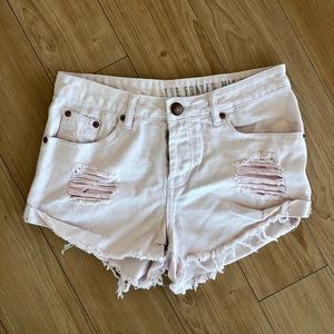 Cotton on mid rise the frayed shorts